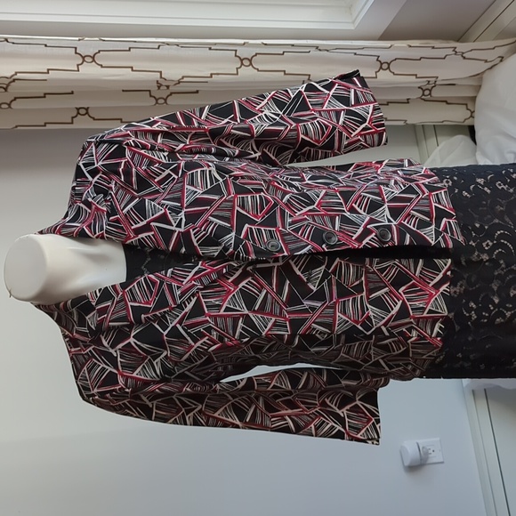 Dress Barn career jacket blazer red Medium  |  Petite - Picture 17 of 17